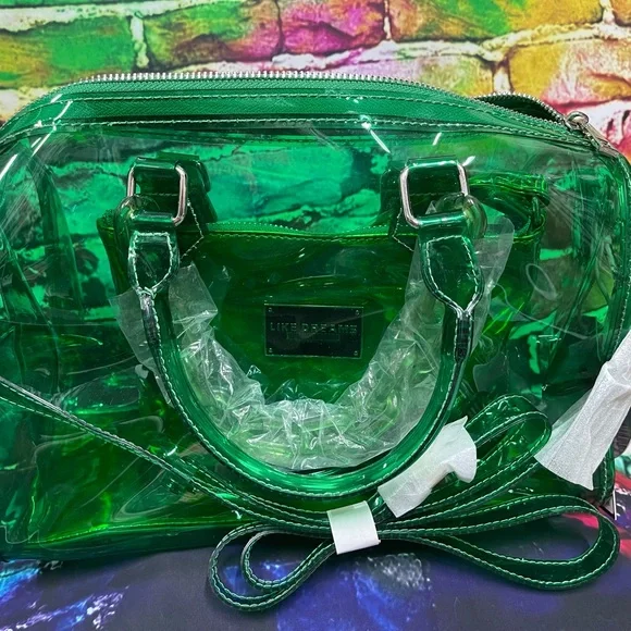 Like Dreams - Clear Chain Barrel Handbag - Picture 1 of 6